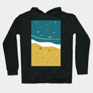 Atomic Age Mid Century Summer Beach Hoodie